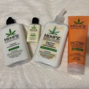 NEW Hempz body lotion and body wash